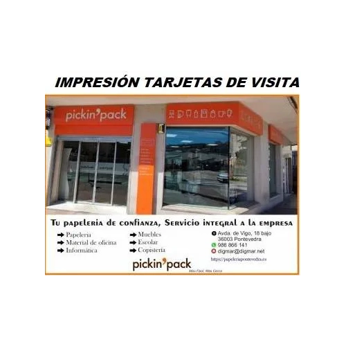 Tarjetas de visita en cartulina de 240 gramos