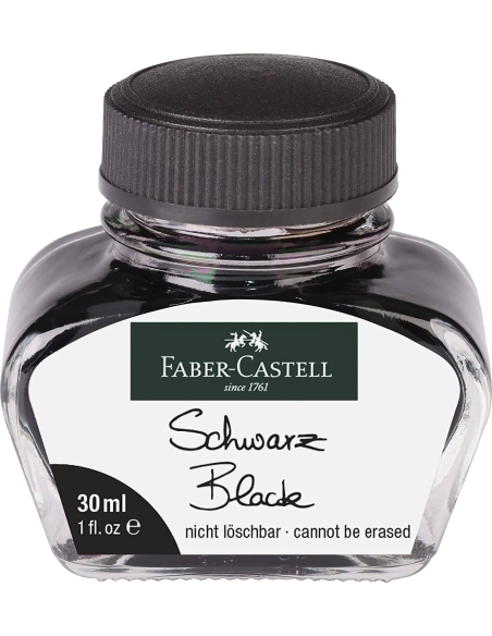 Tintero para plumas Faber Castell negro