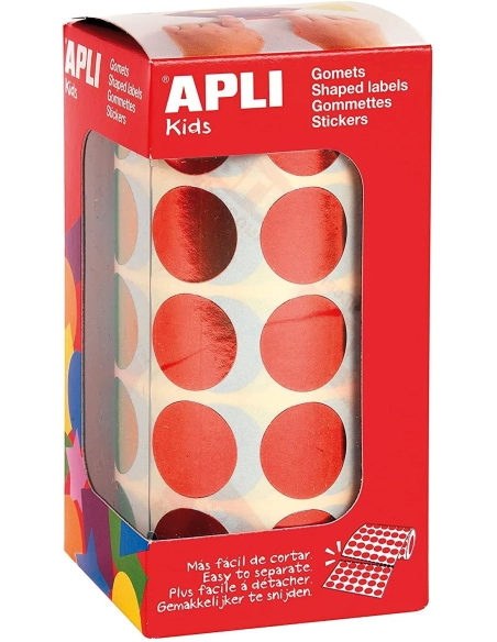 Gomets redondos 20 mm metalizados Apli