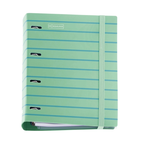 Carpeta con recambio MiquelRius verde menta
