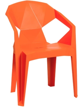 Silla plastica naranja