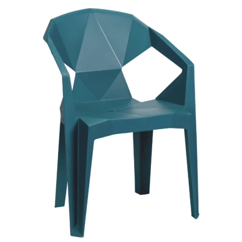 Silla plastica azul