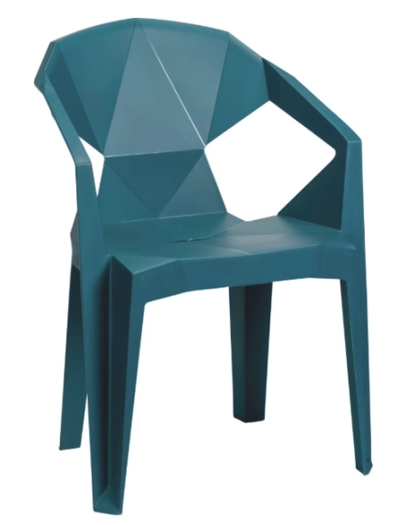 Silla plastica azul