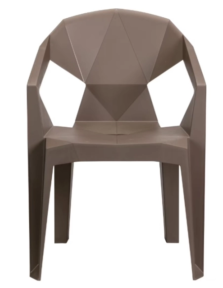 Silla plastica gris