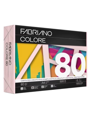 Papel  80 gramos fabriano rosa pastel