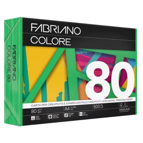 Papel Fabriano verde intenso
