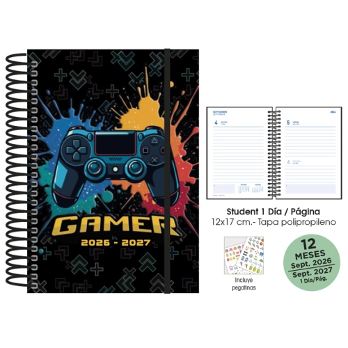 Agenda escolar Gamer senfort