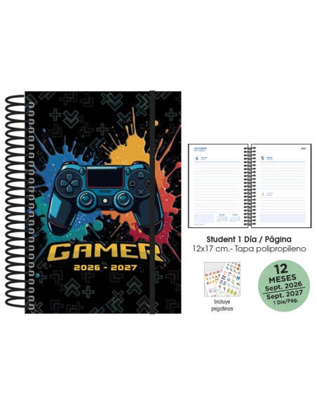 Agenda escolar Gamer senfort