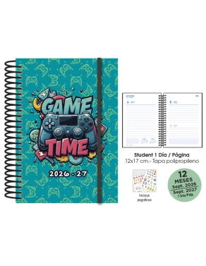 Agenda escolar Gamer Senfort