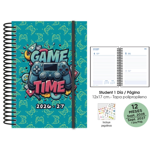 Agenda escolar Gamer Senfort