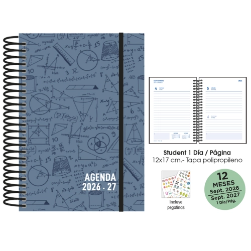 Agenda escolar maths senfort