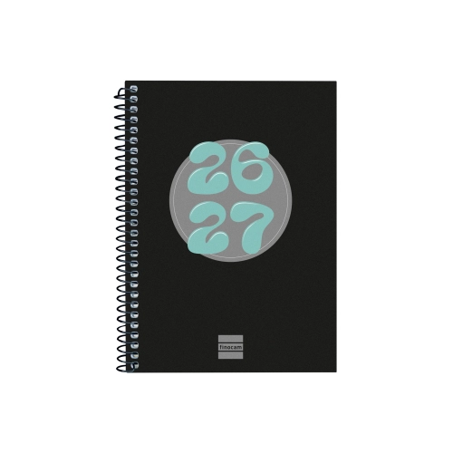 Agenda escolar Cool finocam negra