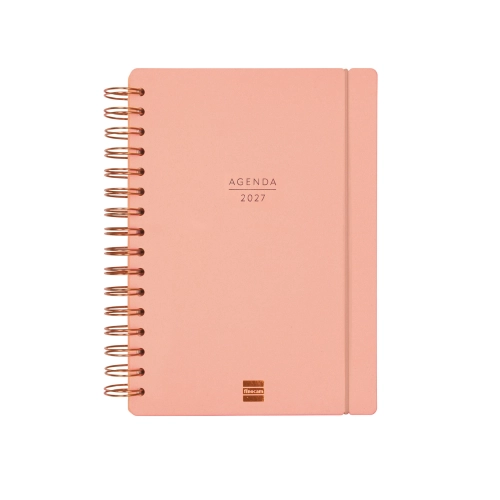 Agenda espiral Finocam 16 meses E10 semana vista Haiku coral