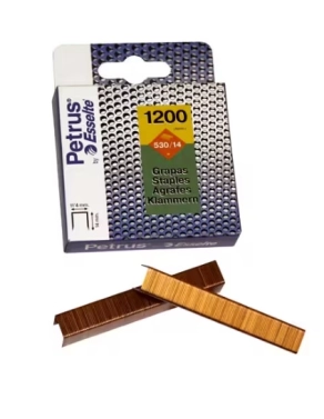 Caja 1200 grapas Petrus 530/14 cobre