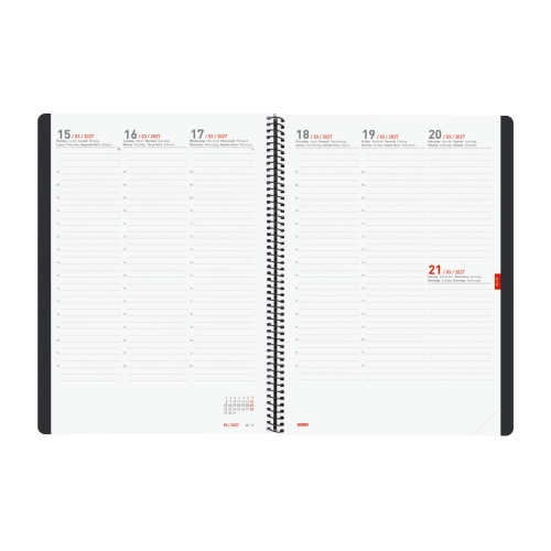 Agenda semana vista 16 meses Ikon
