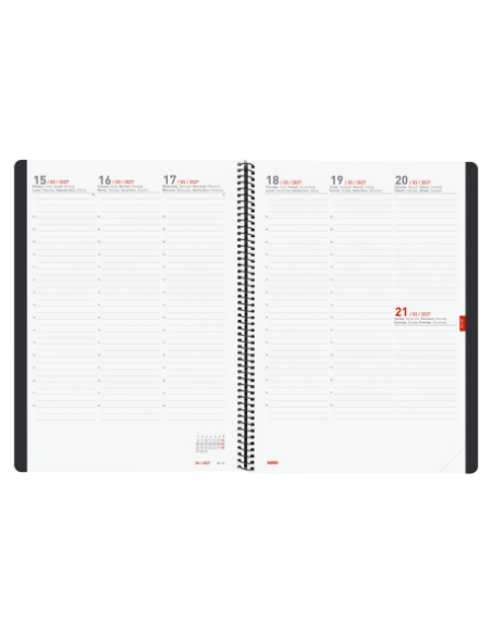 Agenda semana vista 16 meses Ikon