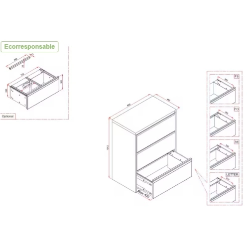 Dimensiones archivador