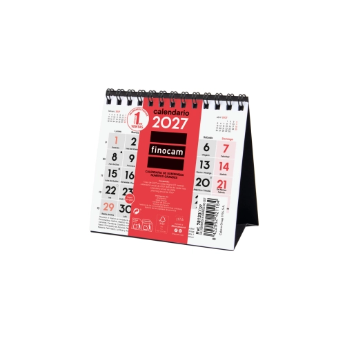 Calendario anual mesa