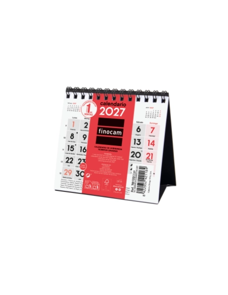 Calendario anual mesa