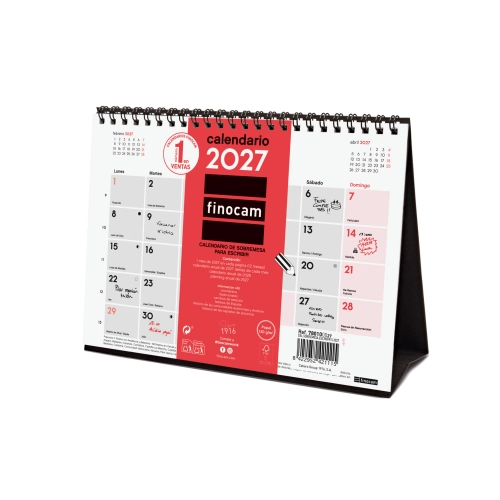 Calendario sobremesa finocam