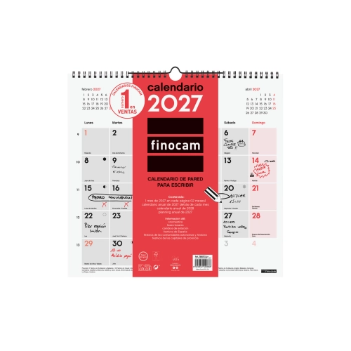 Calendario Pared Finocam