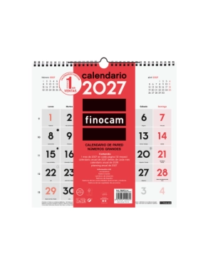 Calendario pared Finocam
