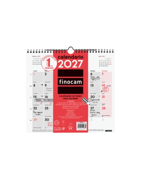 Calendario pared finocam