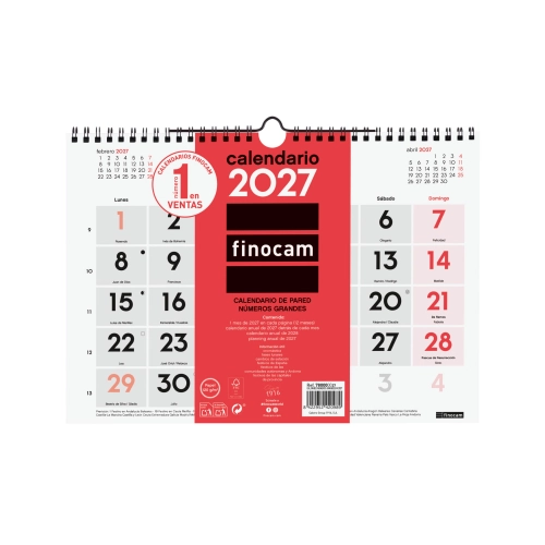Calendario pared Finocam
