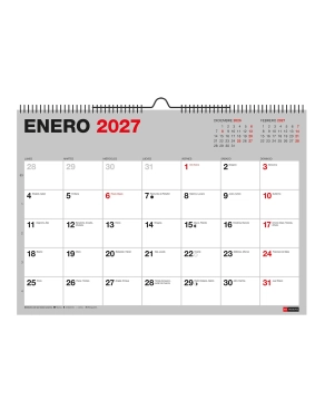 Calendario 2027 pared miquel Rius
