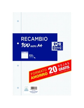 Recambio oxford cuadriculado