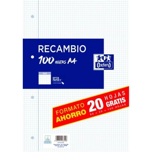 Recambio oxford cuadriculado